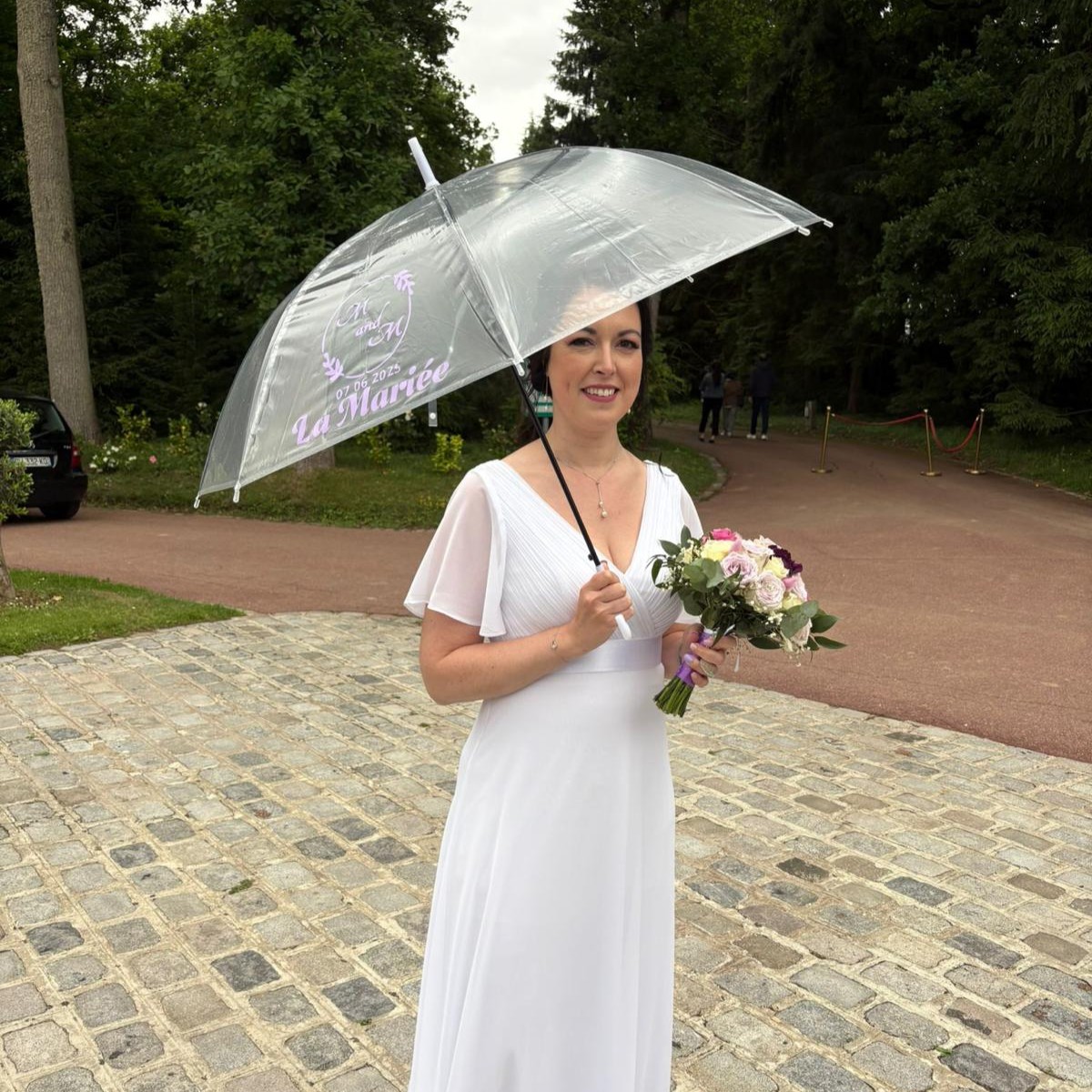 Parapluie transparent personnalisé